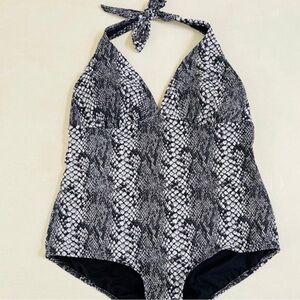 Catalina Snake Print One Piece Swimsuit 1X
